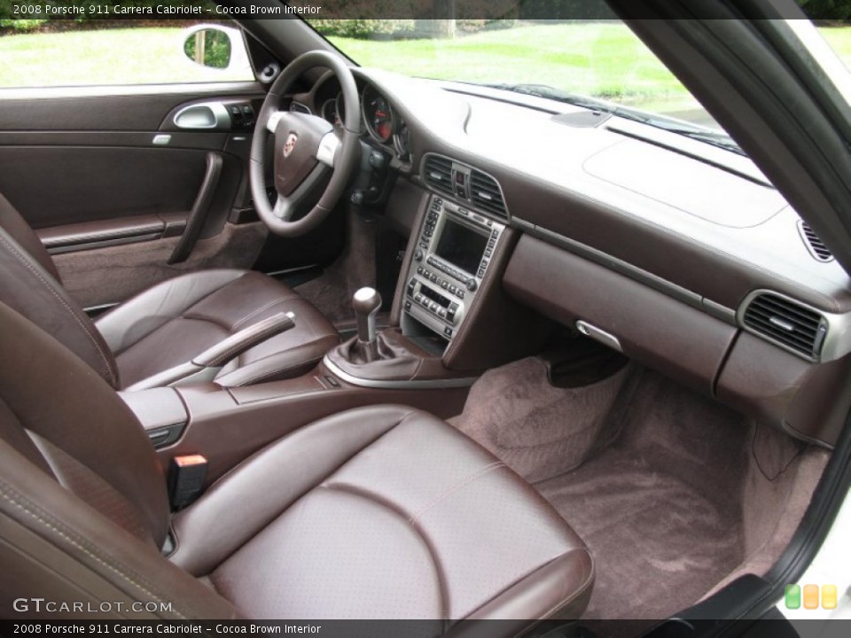 Cocoa Brown Interior Dashboard for the 2008 Porsche 911 Carrera Cabriolet #83946970