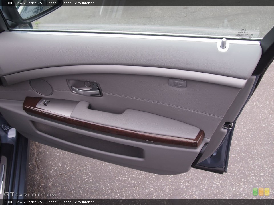 Flannel Grey Interior Door Panel for the 2008 BMW 7 Series 750i Sedan #83950216