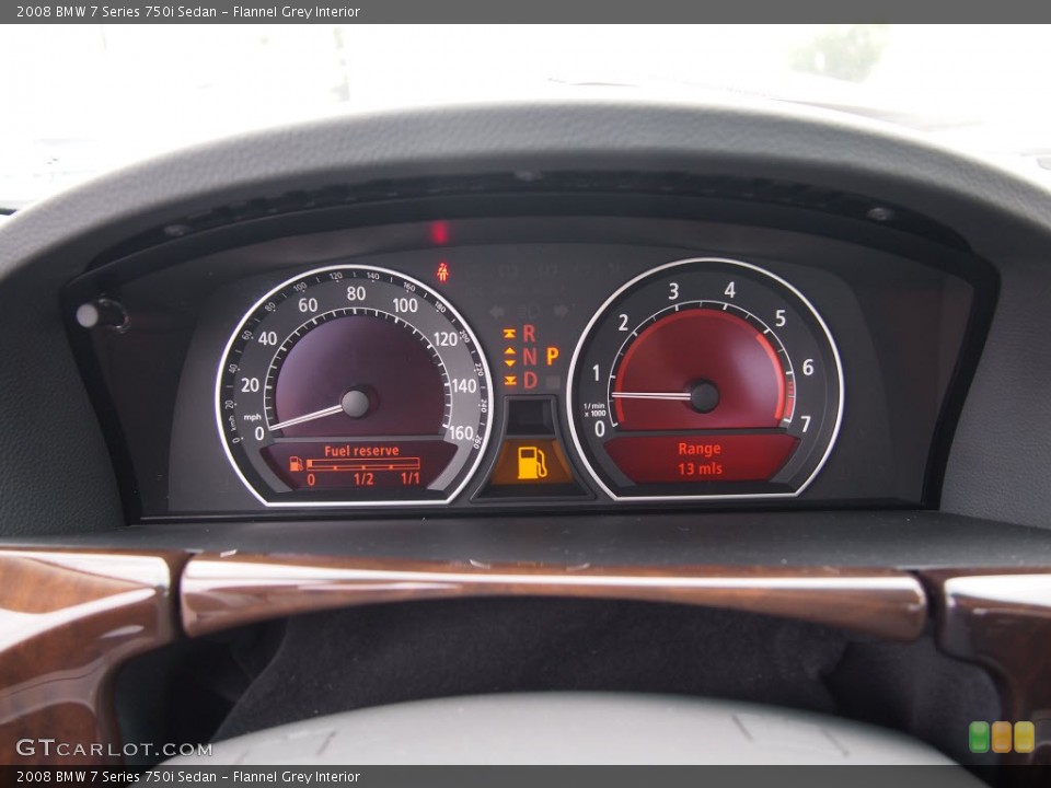 Flannel Grey Interior Gauges for the 2008 BMW 7 Series 750i Sedan #83950390