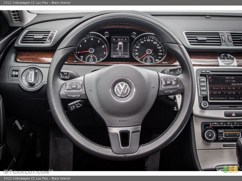 Black Interior Steering Wheel for the 2012 Volkswagen CC Lux Plus #83950993