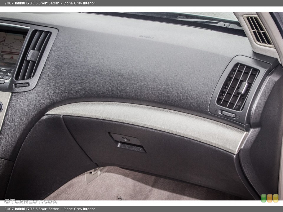 Stone Gray Interior Dashboard for the 2007 Infiniti G 35 S Sport Sedan #83952154