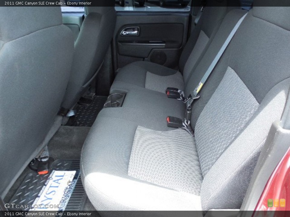 Ebony Interior Rear Seat for the 2011 GMC Canyon SLE Crew Cab #83952200