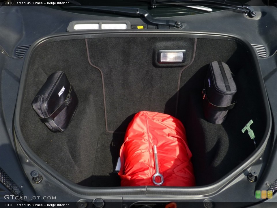 Beige Interior Trunk for the 2010 Ferrari 458 Italia #83952649