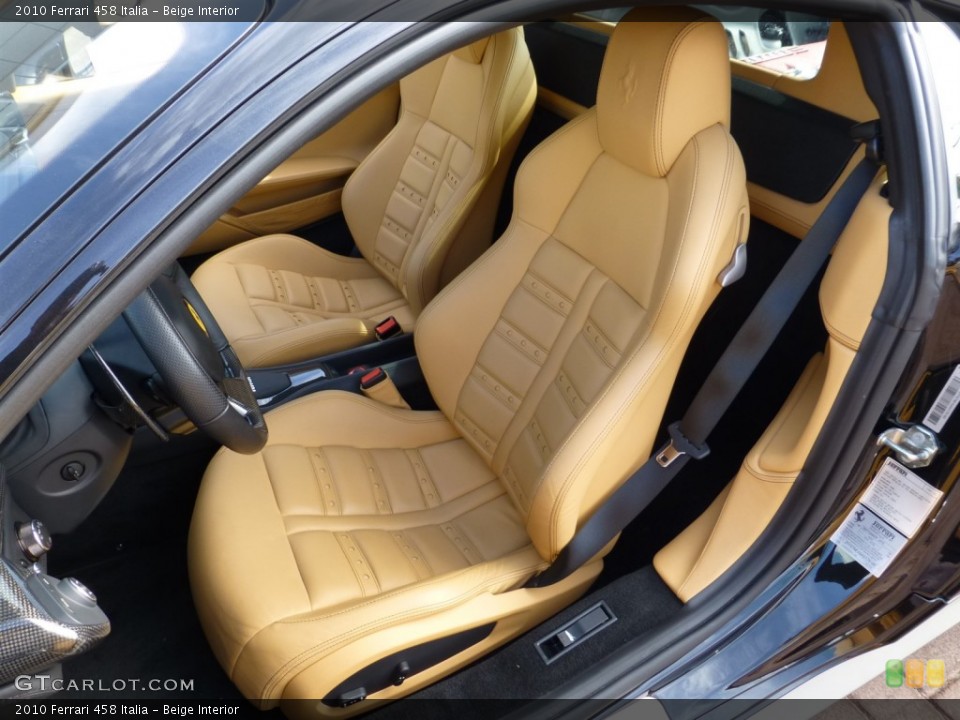 Beige Interior Front Seat for the 2010 Ferrari 458 Italia #83952739