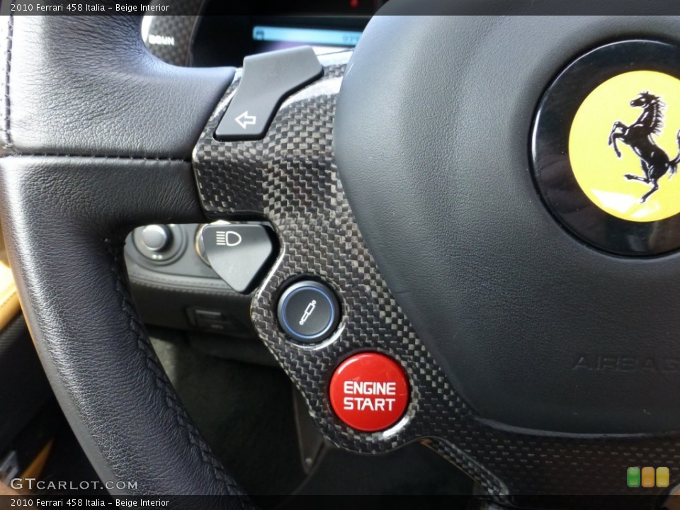 Beige Interior Controls for the 2010 Ferrari 458 Italia #83952847