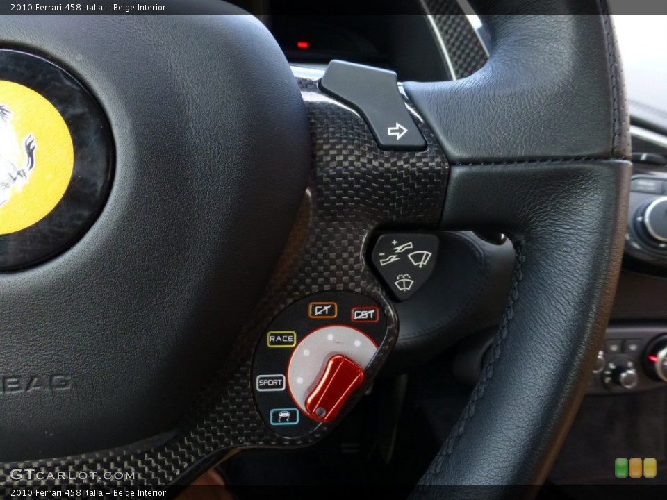 Beige Interior Controls for the 2010 Ferrari 458 Italia #83952865