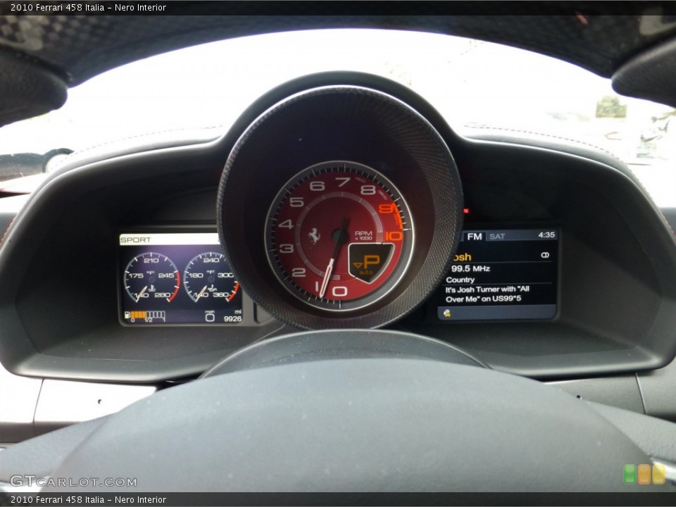 Nero Interior Gauges for the 2010 Ferrari 458 Italia #83953441