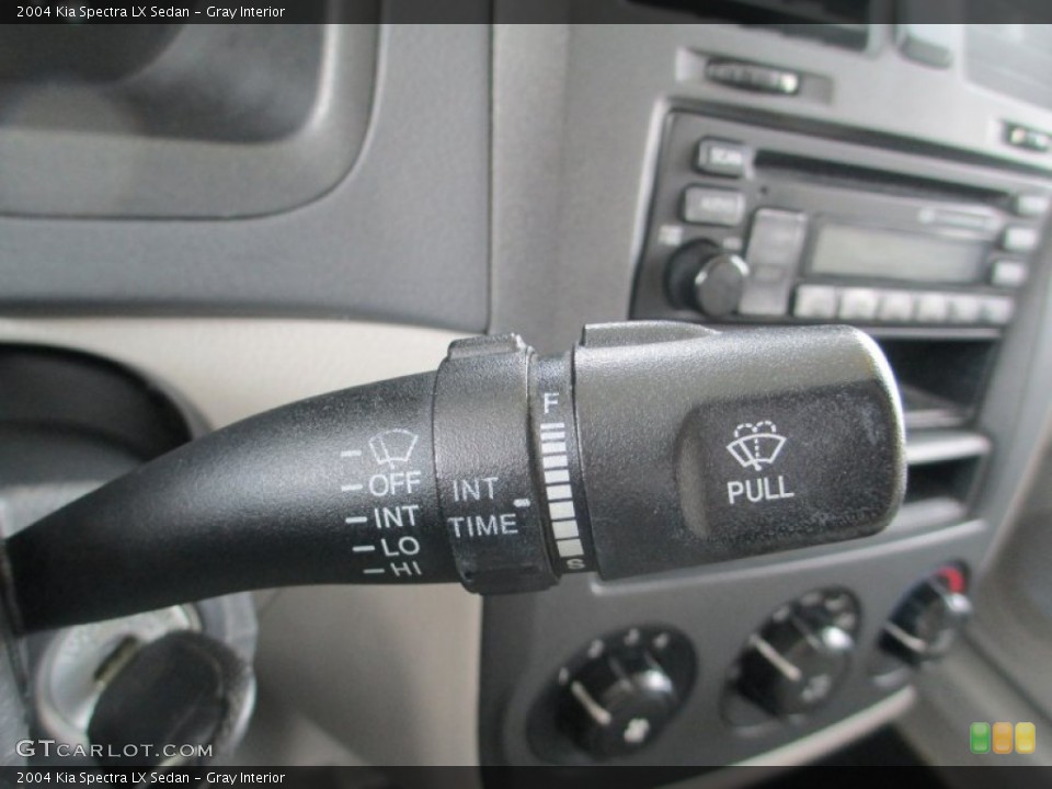 Gray Interior Controls for the 2004 Kia Spectra LX Sedan #83954221
