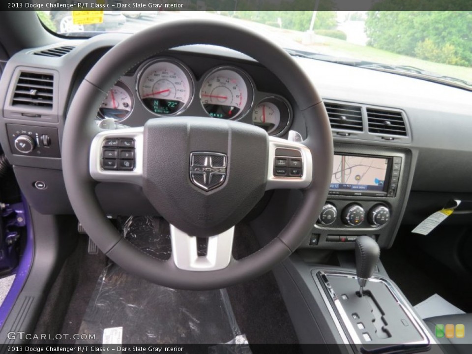Dark Slate Gray Interior Steering Wheel for the 2013 Dodge Challenger R/T Classic #83954857
