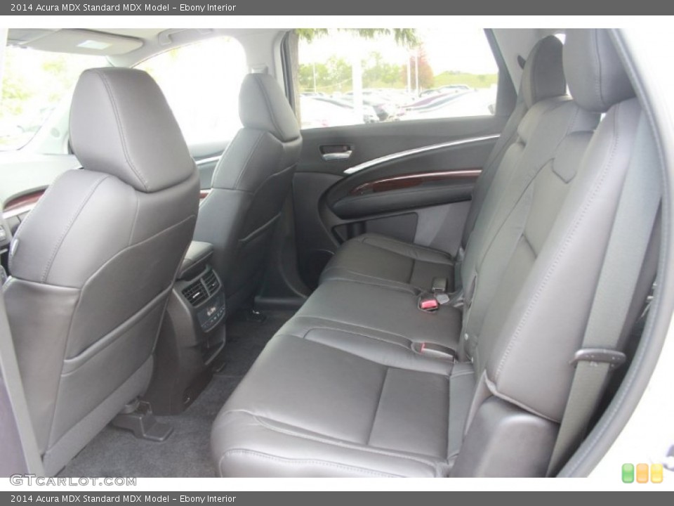 Ebony Interior Rear Seat for the 2014 Acura MDX  #83954917