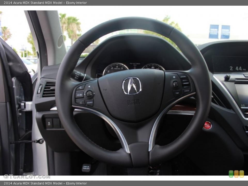 Ebony Interior Steering Wheel for the 2014 Acura MDX  #83955182