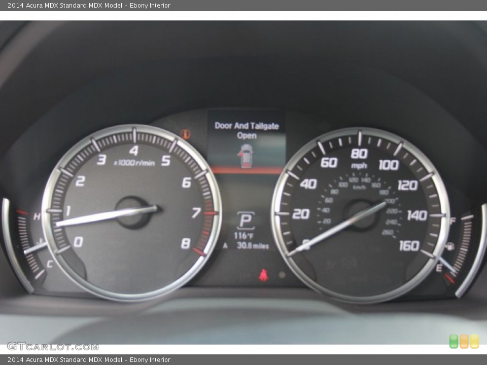 Ebony Interior Gauges for the 2014 Acura MDX  #83955323