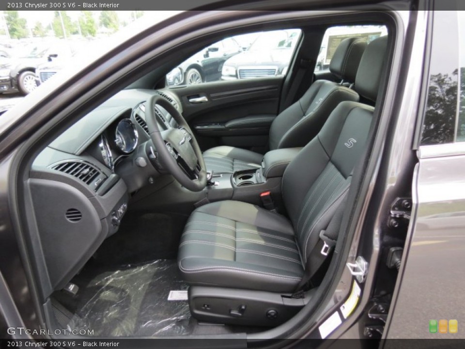Black Interior Front Seat for the 2013 Chrysler 300 S V6 #83957797