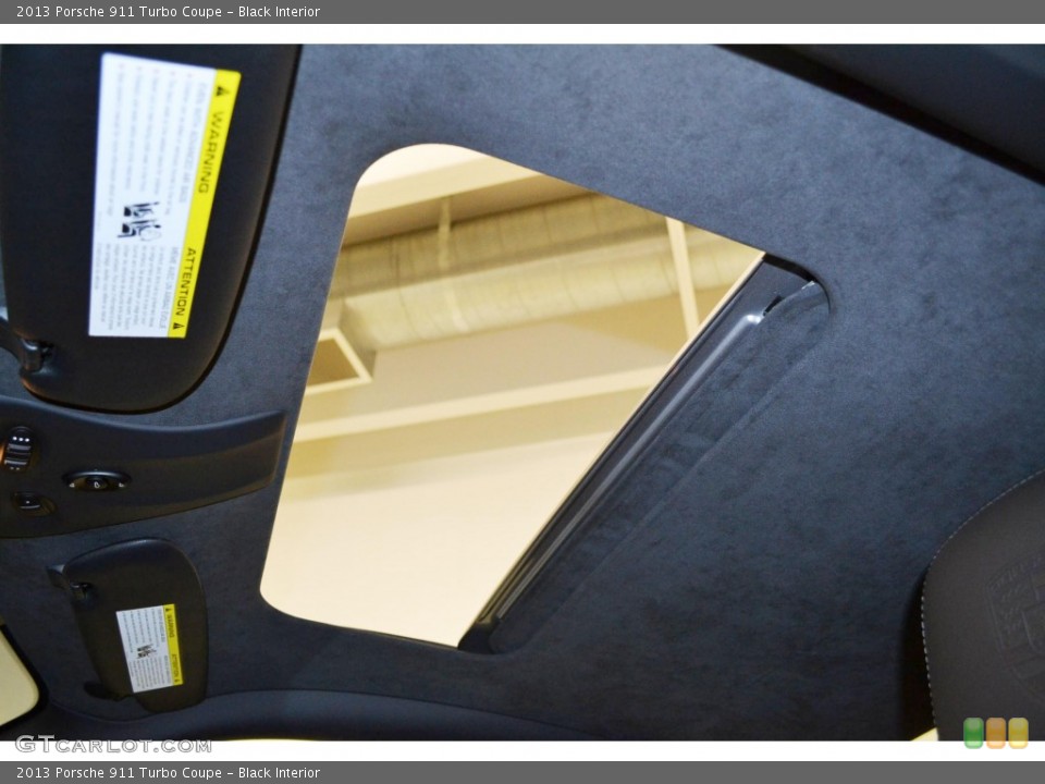 Black Interior Sunroof for the 2013 Porsche 911 Turbo Coupe #83959442