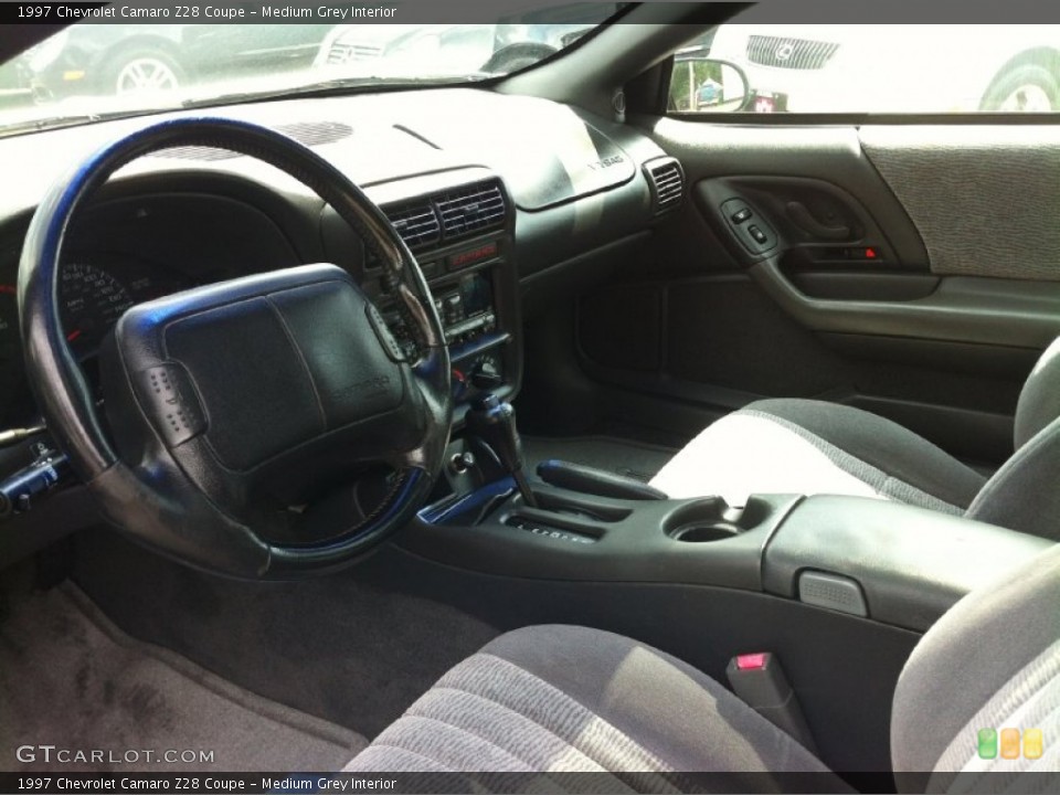 Medium Grey Interior Prime Interior for the 1997 Chevrolet Camaro Z28 Coupe #83959609