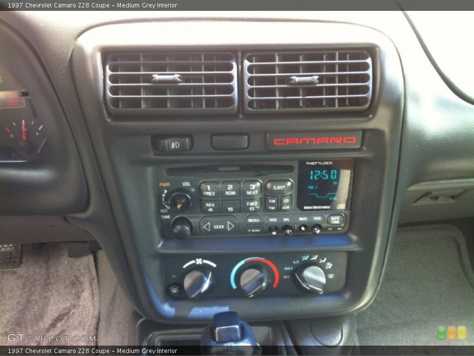 Medium Grey Interior Controls for the 1997 Chevrolet Camaro Z28 Coupe #83959672