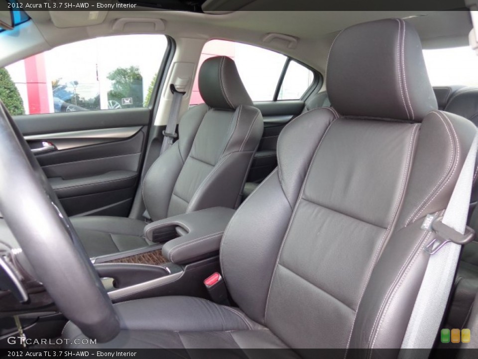 Ebony Interior Front Seat for the 2012 Acura TL 3.7 SH-AWD #83963811