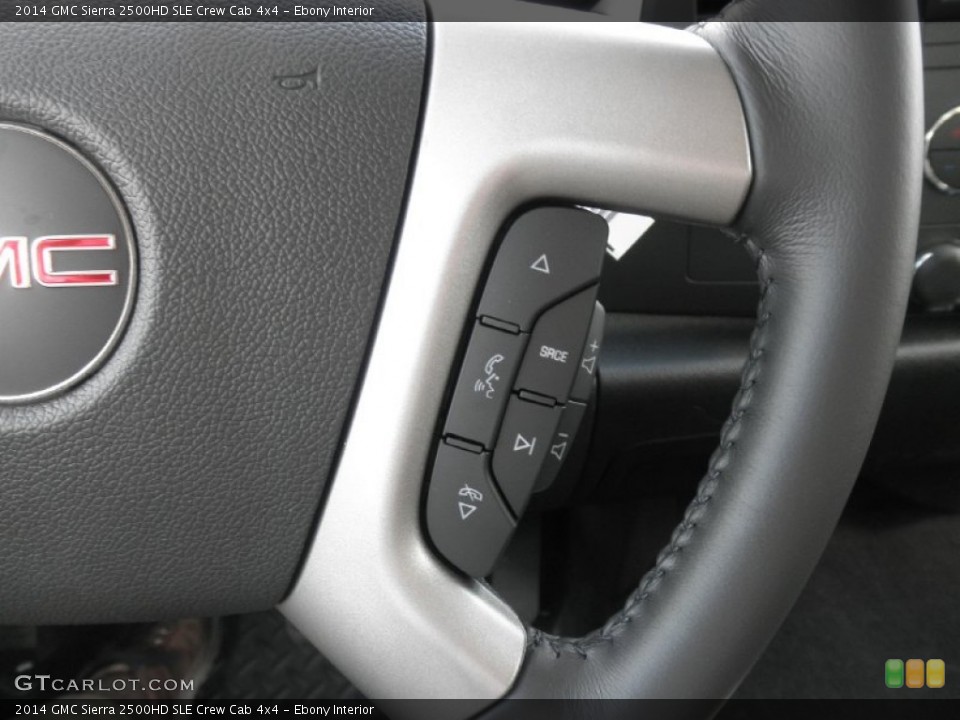 Ebony Interior Controls for the 2014 GMC Sierra 2500HD SLE Crew Cab 4x4 #83964072