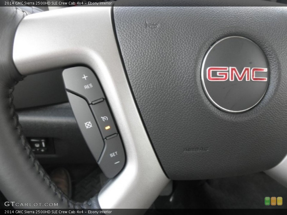 Ebony Interior Controls for the 2014 GMC Sierra 2500HD SLE Crew Cab 4x4 #83964105