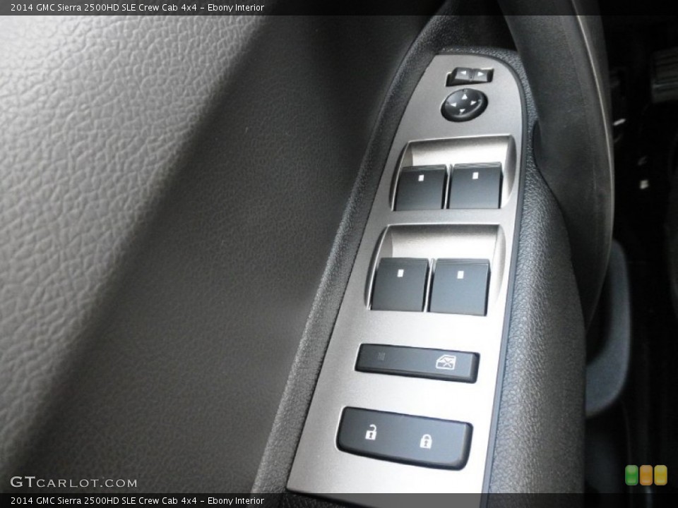 Ebony Interior Controls for the 2014 GMC Sierra 2500HD SLE Crew Cab 4x4 #83964156