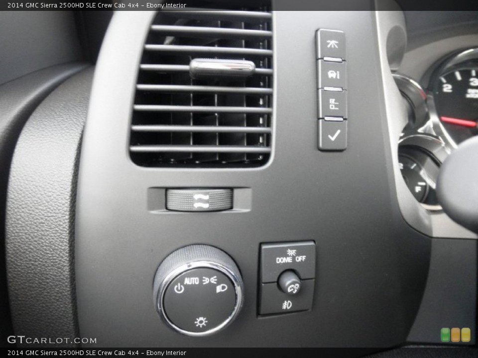 Ebony Interior Controls for the 2014 GMC Sierra 2500HD SLE Crew Cab 4x4 #83964180