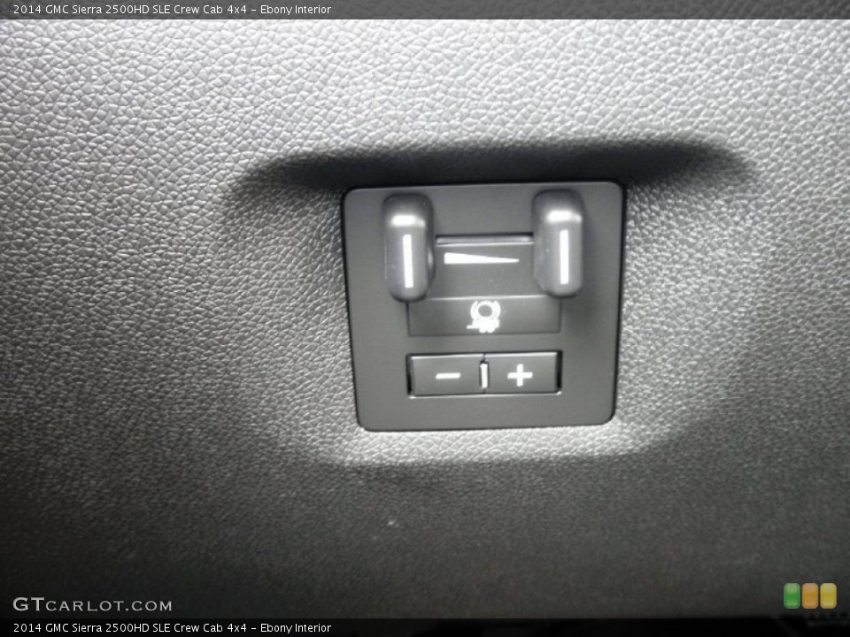 Ebony Interior Controls for the 2014 GMC Sierra 2500HD SLE Crew Cab 4x4 #83964204