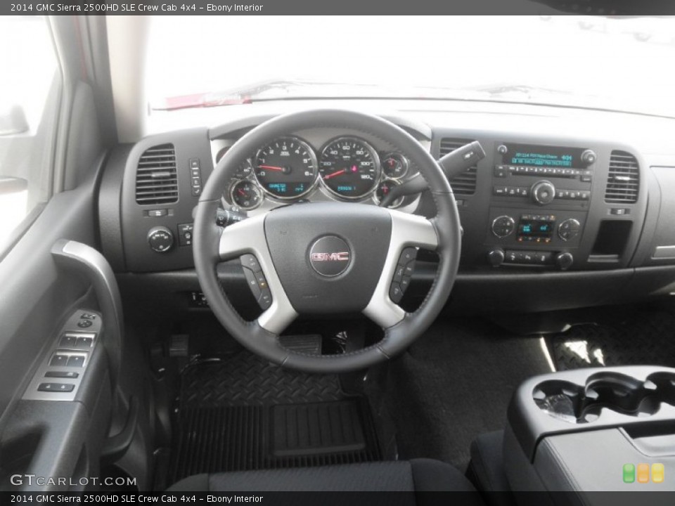 Ebony Interior Dashboard for the 2014 GMC Sierra 2500HD SLE Crew Cab 4x4 #83964252