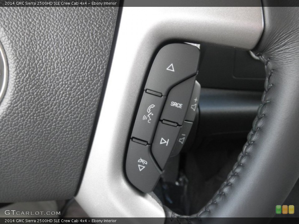 Ebony Interior Controls for the 2014 GMC Sierra 2500HD SLE Crew Cab 4x4 #83964813
