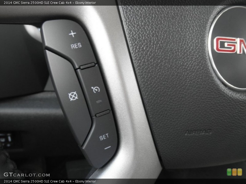 Ebony Interior Controls for the 2014 GMC Sierra 2500HD SLE Crew Cab 4x4 #83964837