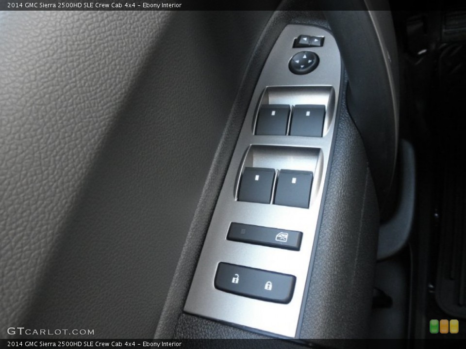 Ebony Interior Controls for the 2014 GMC Sierra 2500HD SLE Crew Cab 4x4 #83964891
