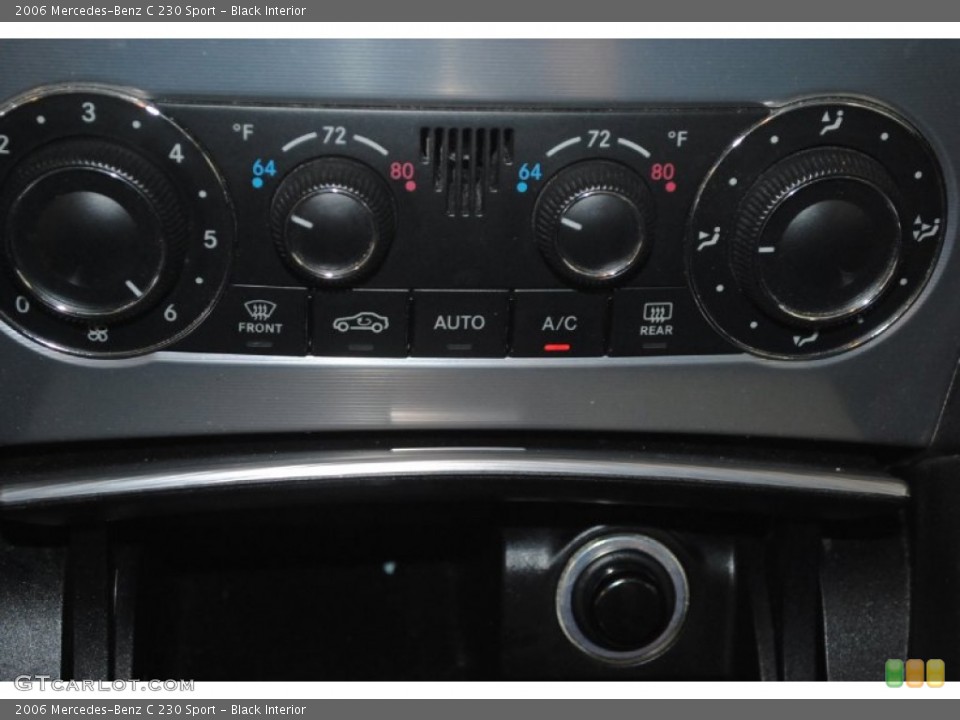 Black Interior Controls for the 2006 Mercedes-Benz C 230 Sport #83969553