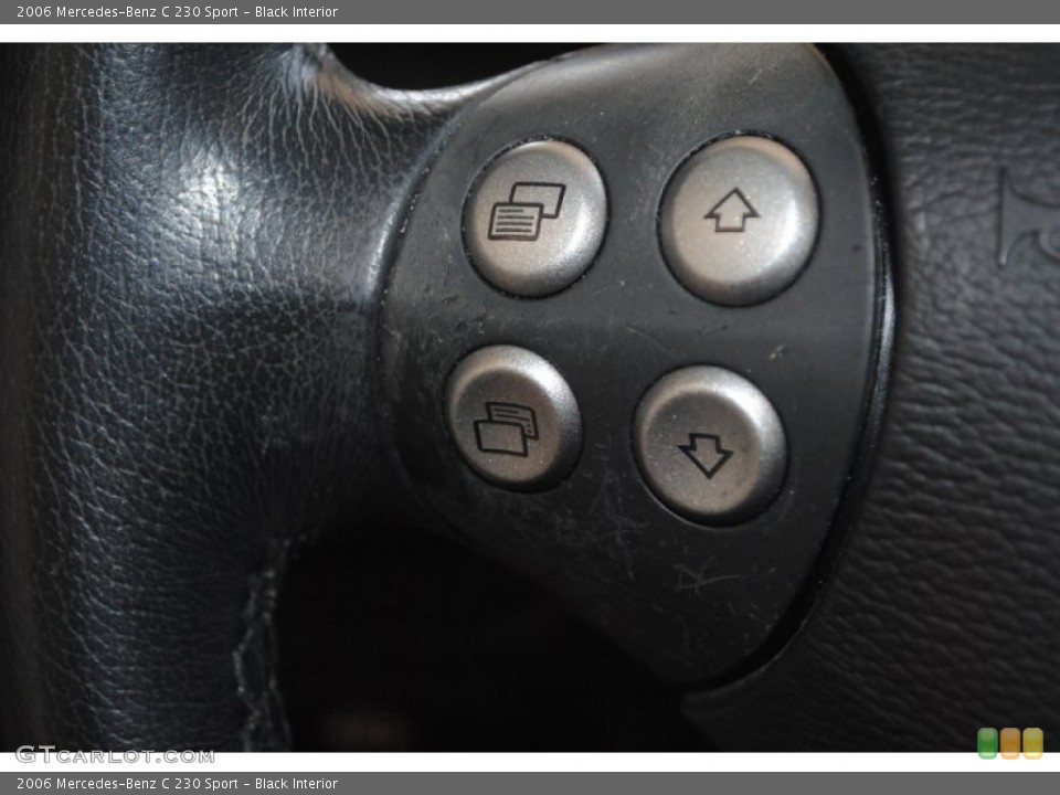 Black Interior Controls for the 2006 Mercedes-Benz C 230 Sport #83969661