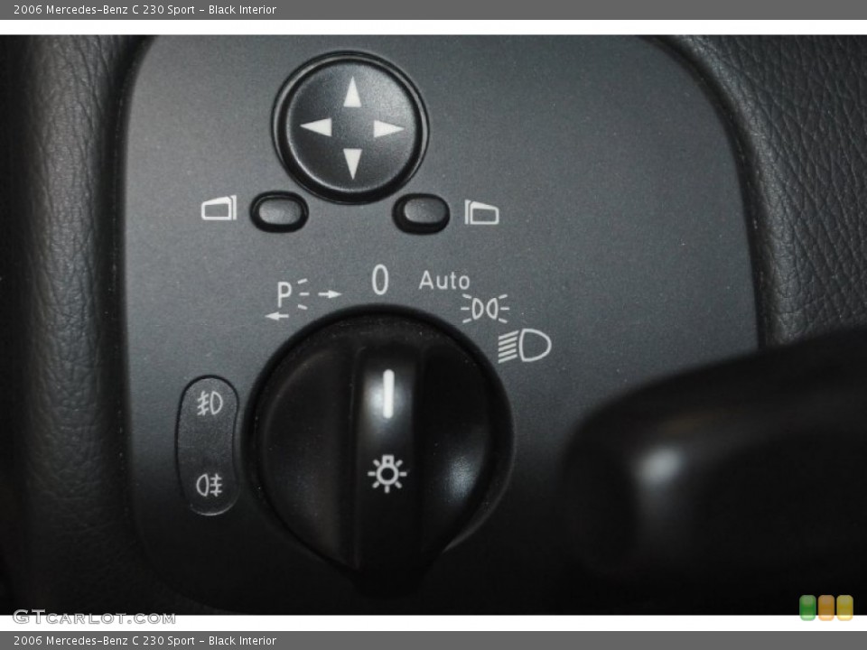 Black Interior Controls for the 2006 Mercedes-Benz C 230 Sport #83969709