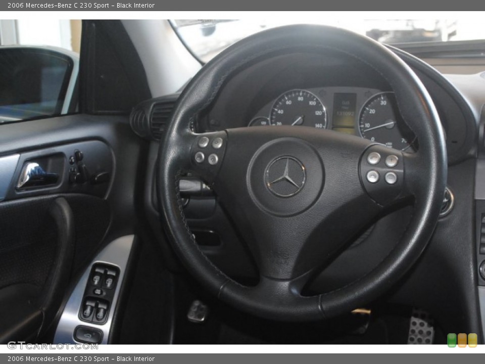 Black Interior Steering Wheel for the 2006 Mercedes-Benz C 230 Sport #83969820