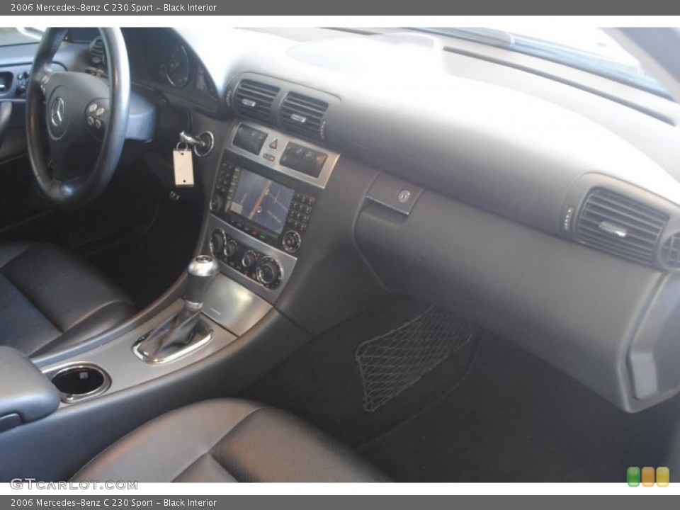 Black Interior Dashboard for the 2006 Mercedes-Benz C 230 Sport #83969976