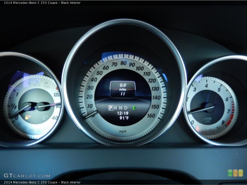Black Interior Gauges for the 2014 Mercedes-Benz C 250 Coupe #83973696