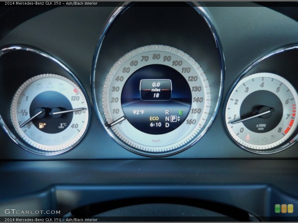 Ash/Black Interior Gauges for the 2014 Mercedes-Benz GLK 350 #83973996