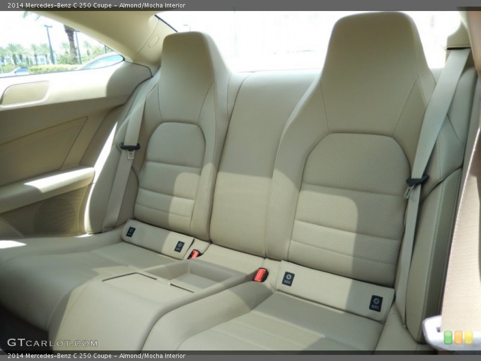 Almond/Mocha Interior Rear Seat for the 2014 Mercedes-Benz C 250 Coupe #83974232