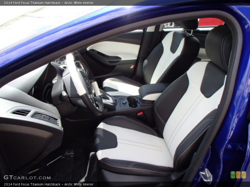 Arctic White Interior Front Seat for the 2014 Ford Focus Titanium Hatchback #83976603