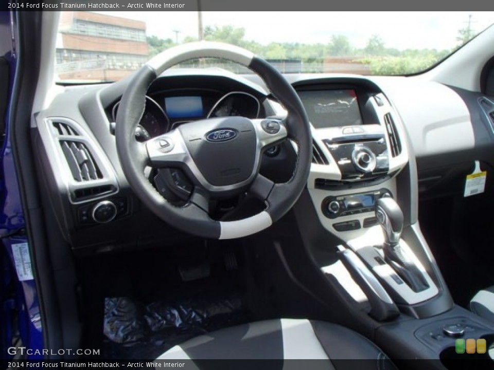 Arctic White Interior Dashboard for the 2014 Ford Focus Titanium Hatchback #83976648