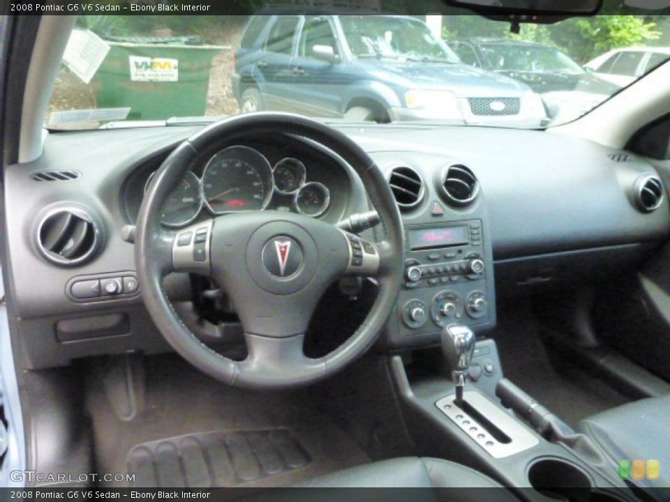 Ebony Black Interior Dashboard for the 2008 Pontiac G6 V6 Sedan #83977766