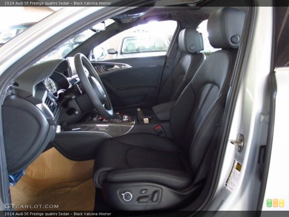 Black Valcona Interior Front Seat for the 2014 Audi S6 Prestige quattro Sedan #83979507