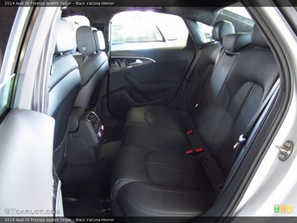 Black Valcona Interior Rear Seat for the 2014 Audi S6 Prestige quattro Sedan #83979543