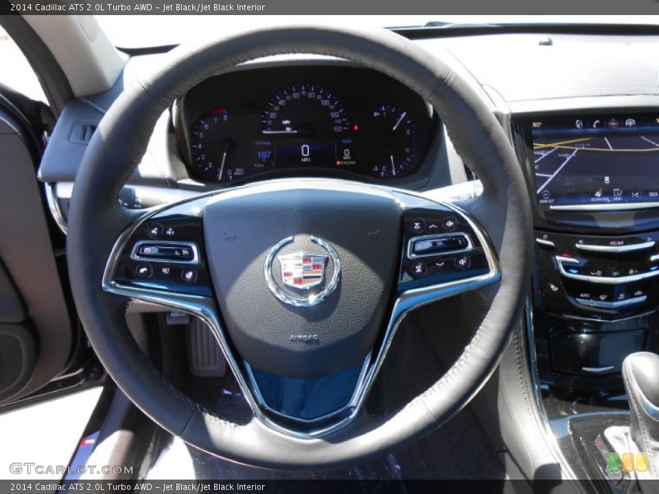 Jet Black/Jet Black Interior Steering Wheel for the 2014 Cadillac ATS 2.0L Turbo AWD #83979636