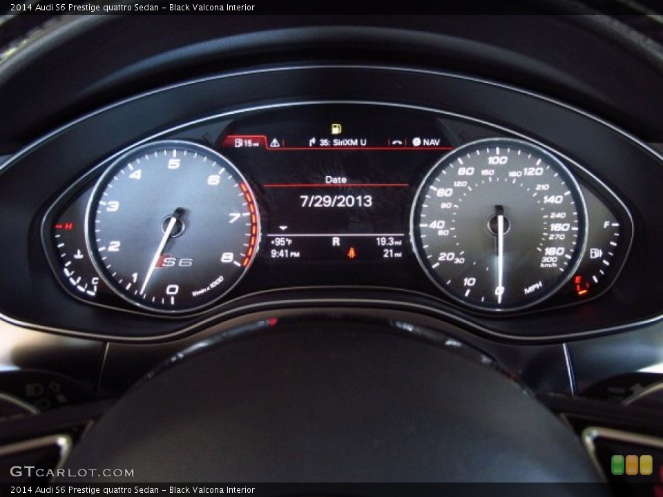 Black Valcona Interior Gauges for the 2014 Audi S6 Prestige quattro Sedan #83979882
