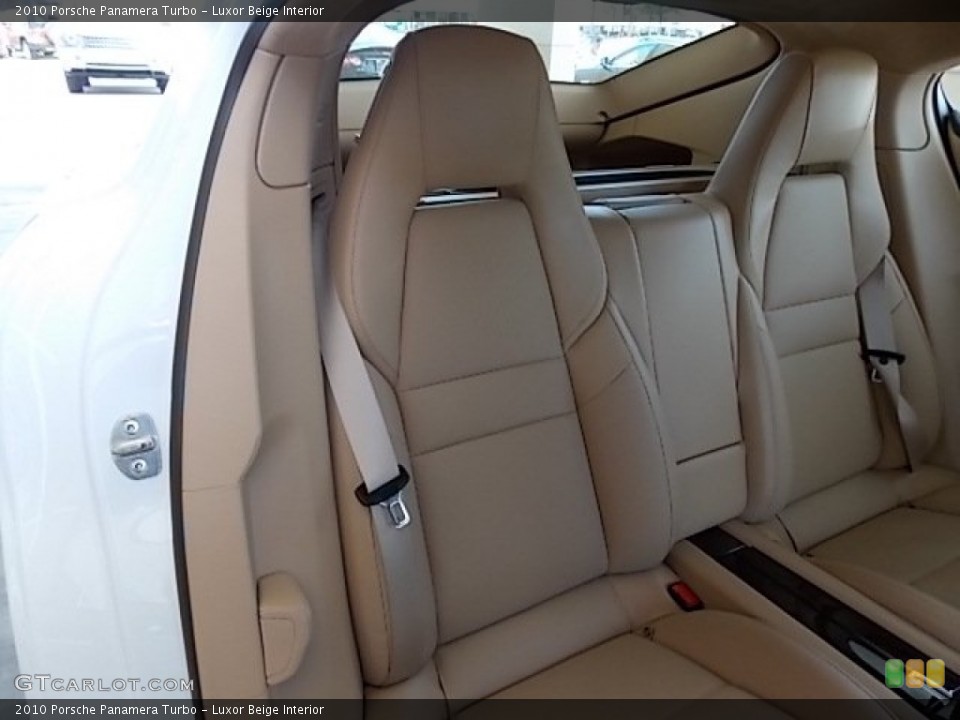 Luxor Beige Interior Rear Seat for the 2010 Porsche Panamera Turbo #83980092
