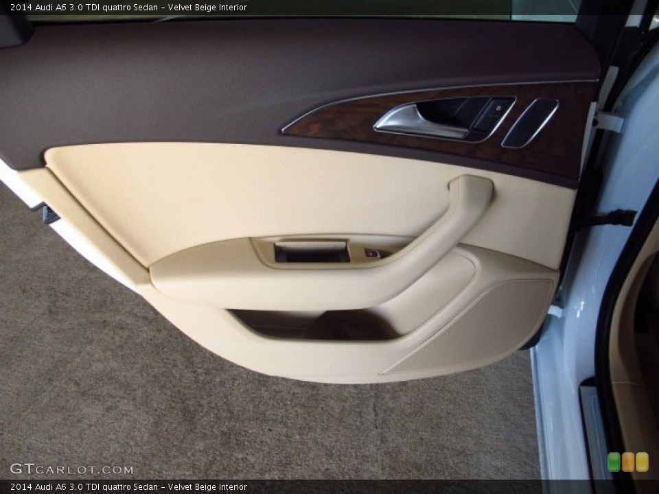 Velvet Beige Interior Door Panel for the 2014 Audi A6 3.0 TDI quattro Sedan #83980113