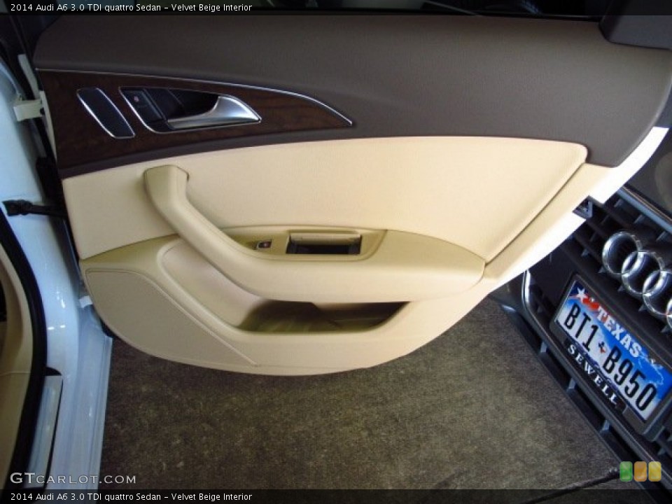 Velvet Beige Interior Door Panel for the 2014 Audi A6 3.0 TDI quattro Sedan #83980143