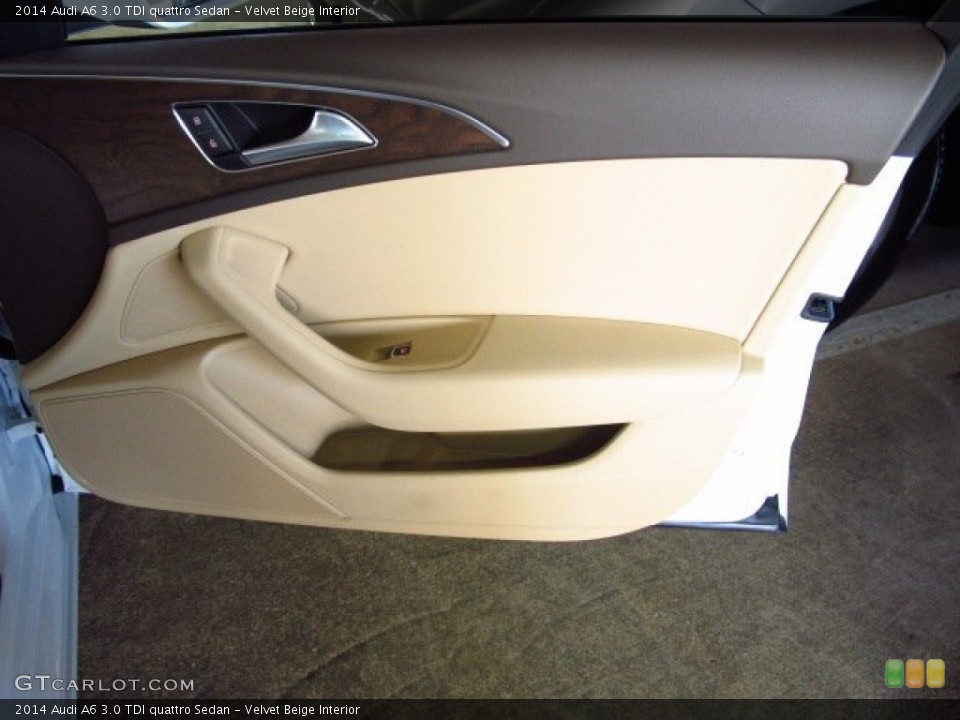 Velvet Beige Interior Door Panel for the 2014 Audi A6 3.0 TDI quattro Sedan #83980174