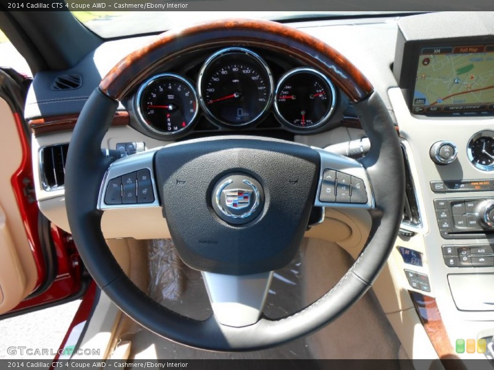 Cashmere/Ebony Interior Steering Wheel for the 2014 Cadillac CTS 4 Coupe AWD #83980185